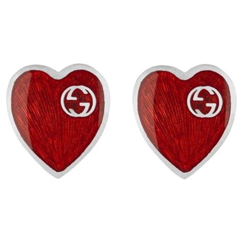 Gucci Heart earrings with Interlocking G